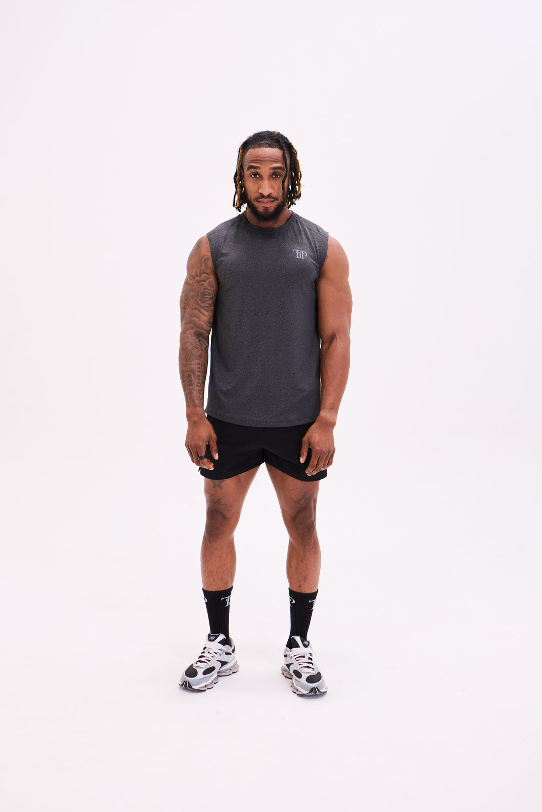 Unlocked Tank Vest — Charcoal Grey