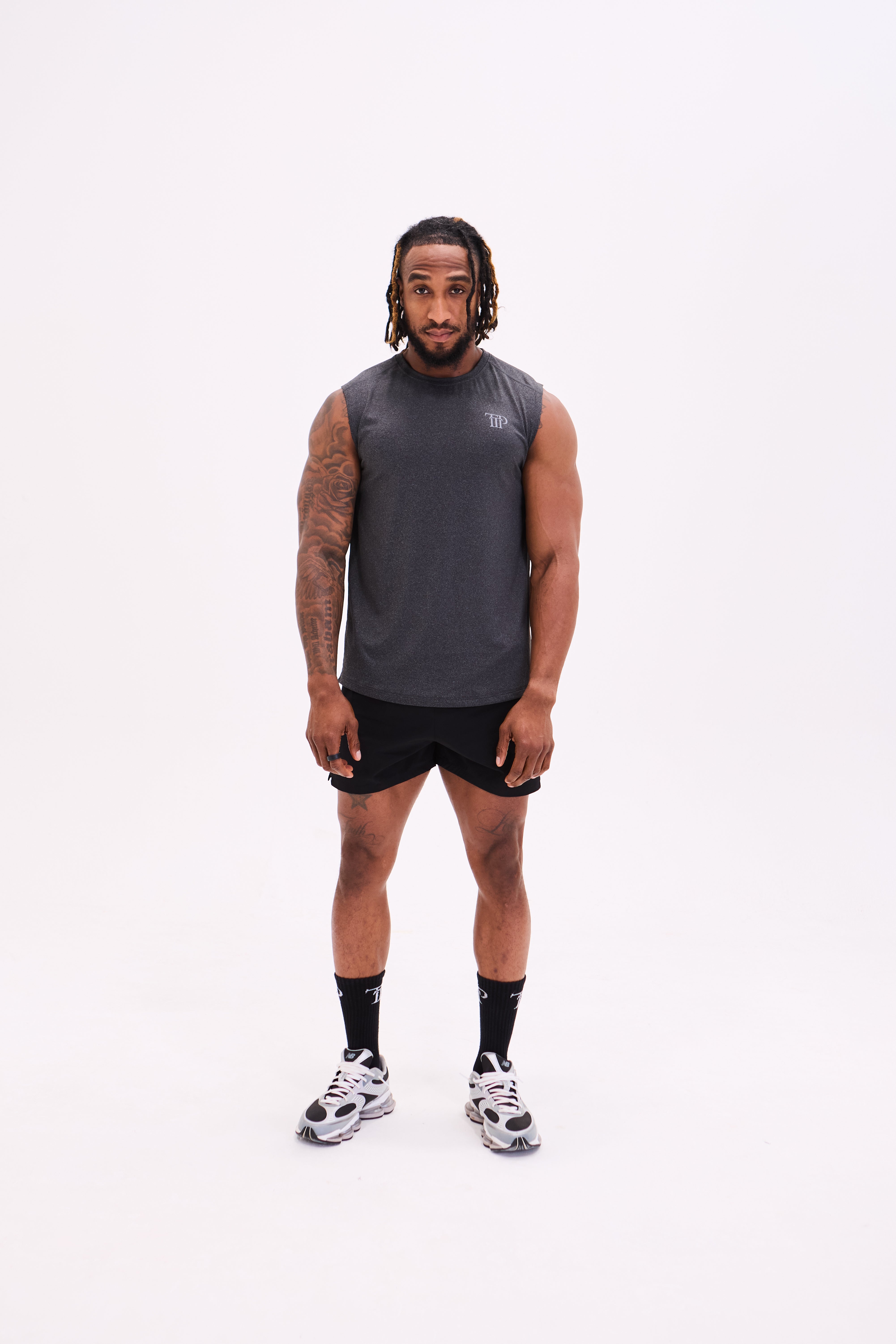 Unlocked Tank Vest — Charcoal Grey
