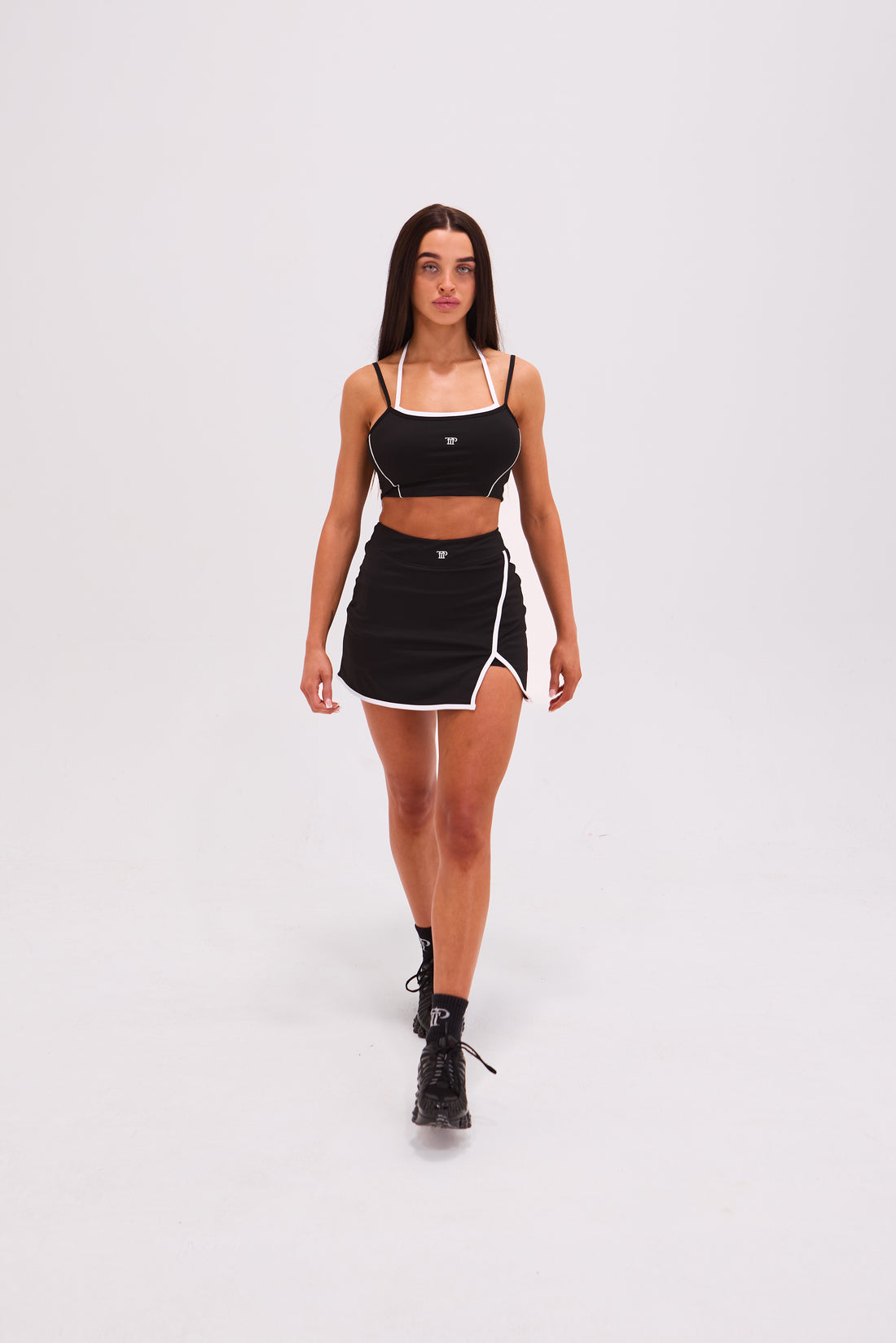 Tennis Skort - Black & White
