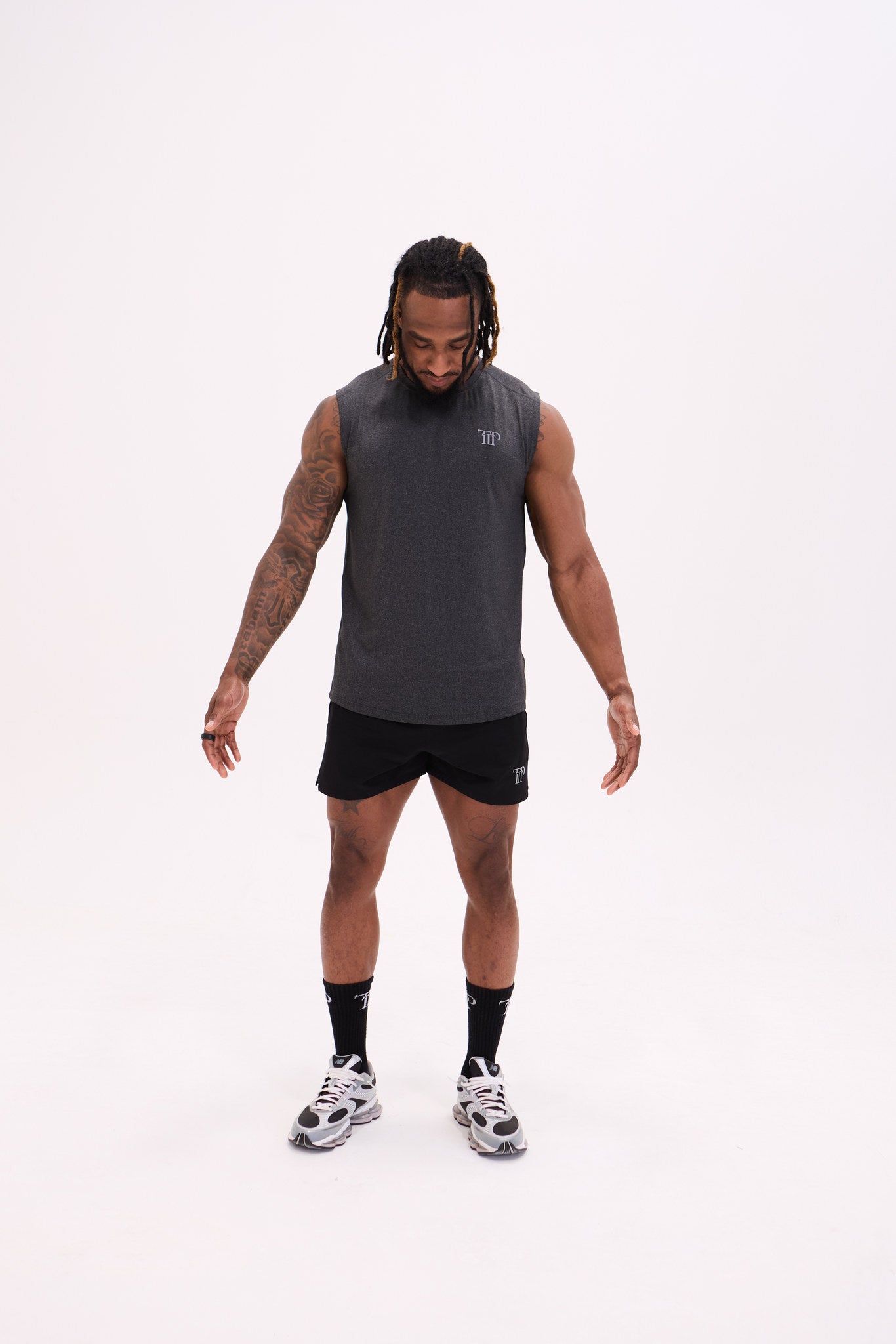 Unlocked Tank Vest — Charcoal Grey